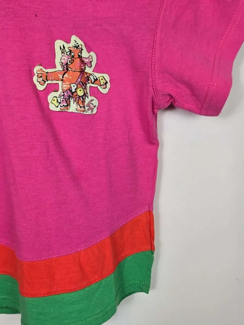 Vintage 90s Pampolina Girls Colorblock T Shirt Leggings Set Germany 92 Size 2/3T